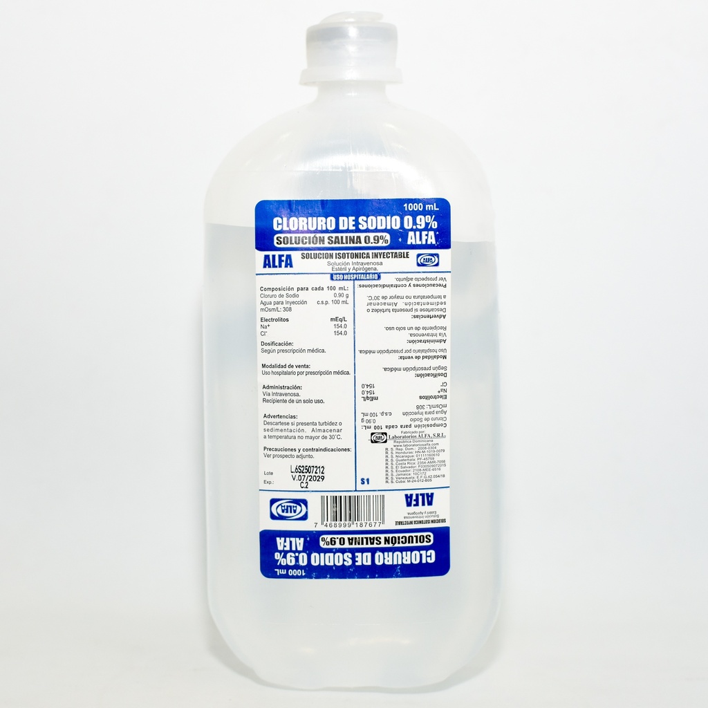 Suero Solución Salina 0.9%